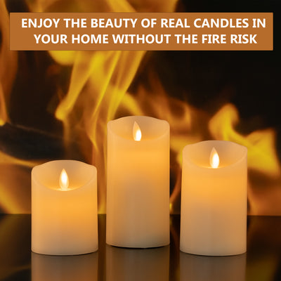 Flame-less LED Candles with Remote