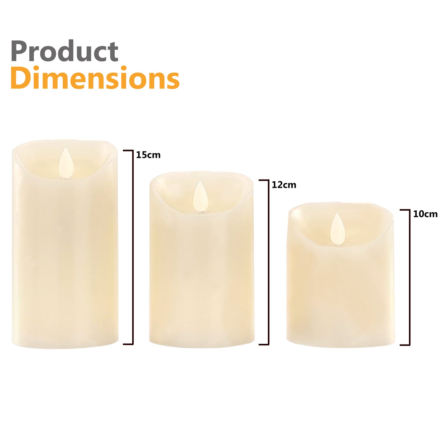 Flame-less LED Candles with Remote